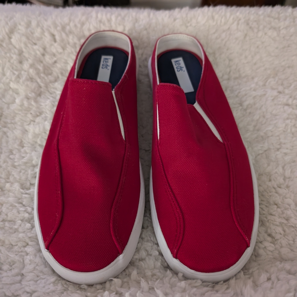 Keds NEW Women's Vibrant Red Slip-On Mules